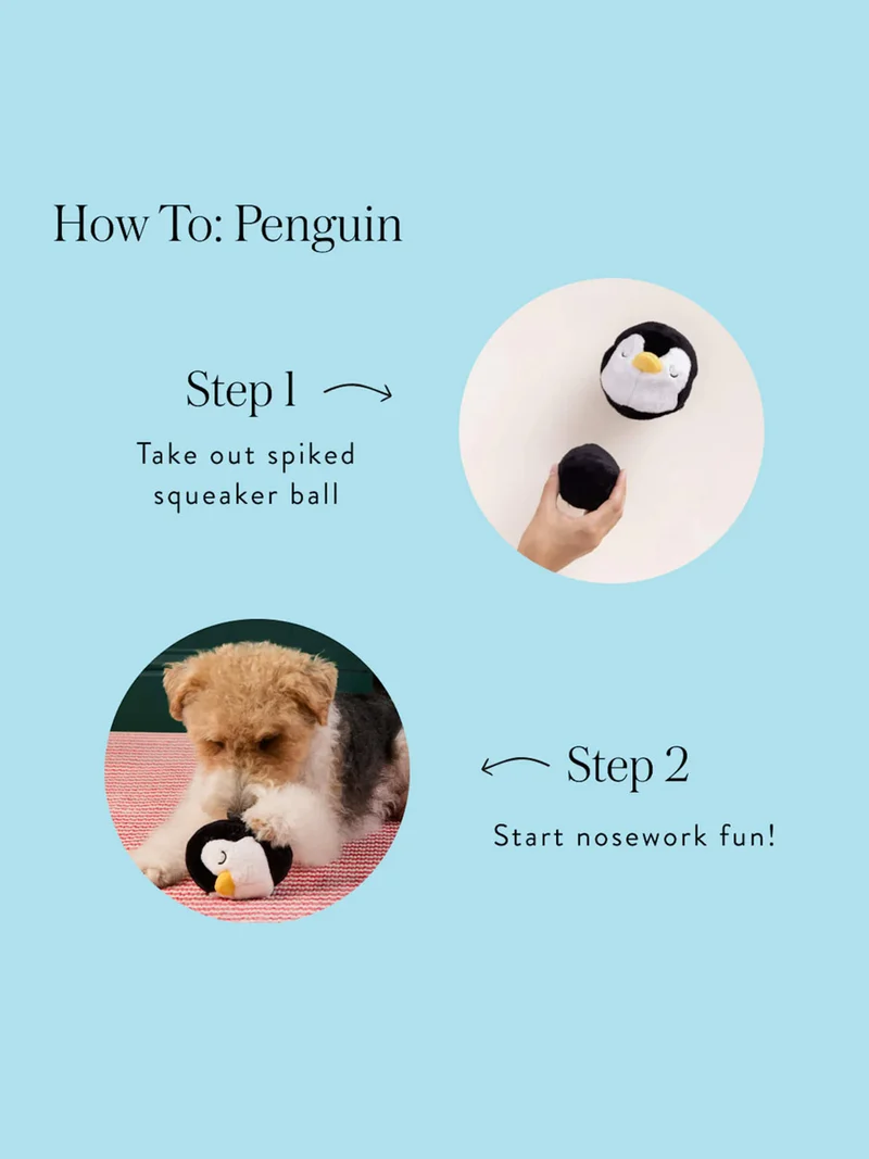 Peluche de Noël pour chien - Pingouin 🐧 - The Foggy Dog