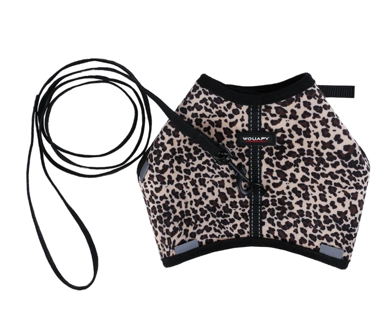 Harnais chat soft leopard