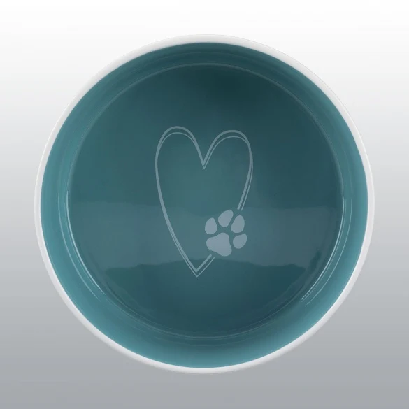 Gamelle céramique Bleu crème pour chien