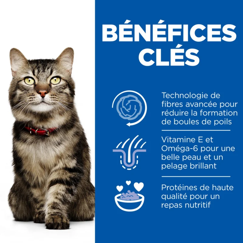 Hill's Science Plan Hairball & Perfect Coat - croquettes chat