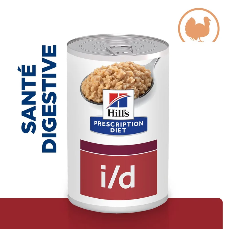 Hill's Prescription Diet I/D AB+ boîtes pour chien à la dinde - 3x360g