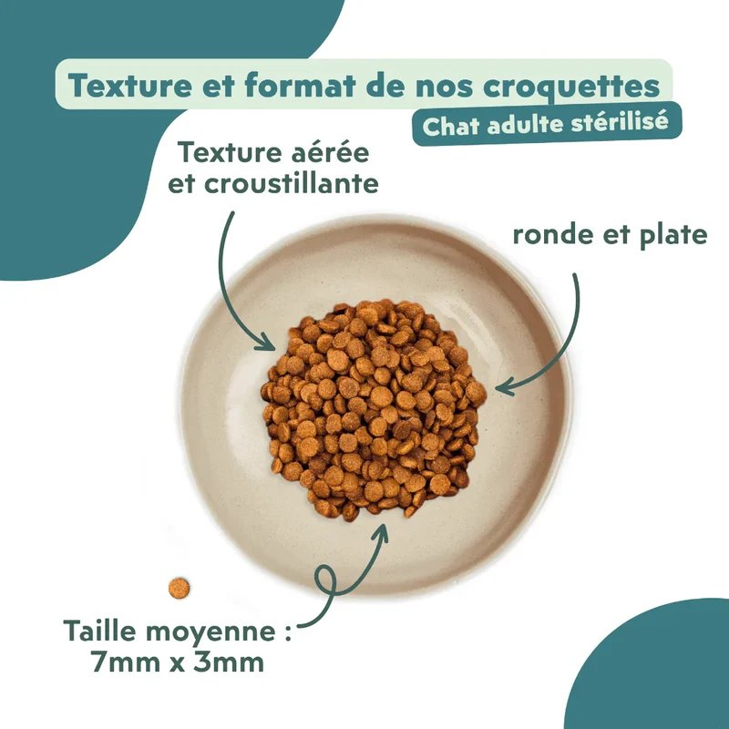 Ziggy adulte stérilisé au saumon - croquettes chat