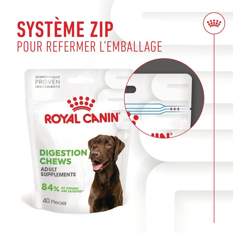 Aliment complémentaire Adult Digestion Chews chien