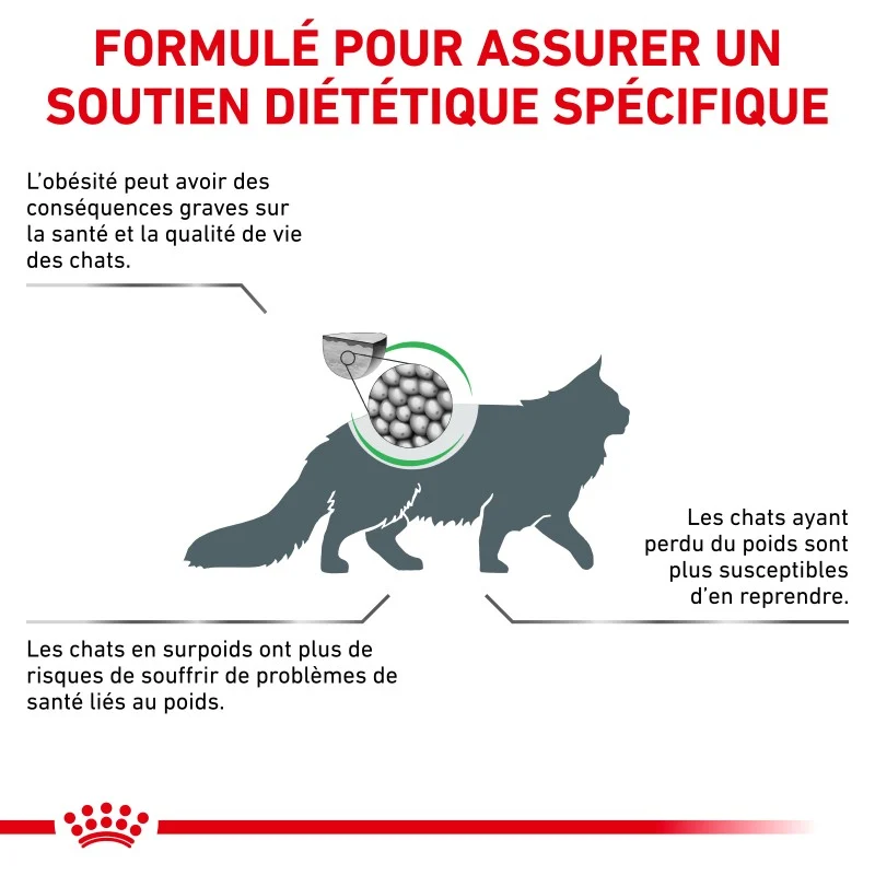 Royal Canin Veterinary Health Nutrition Satiety Weight Mgt - croquettes chat
