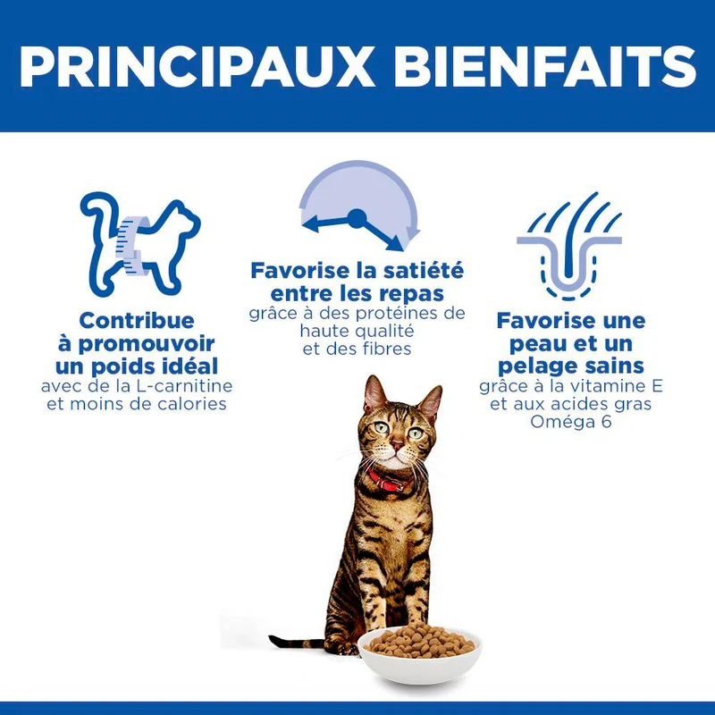 Hill's Science Plan Light Adult au poulet - croquettes chat