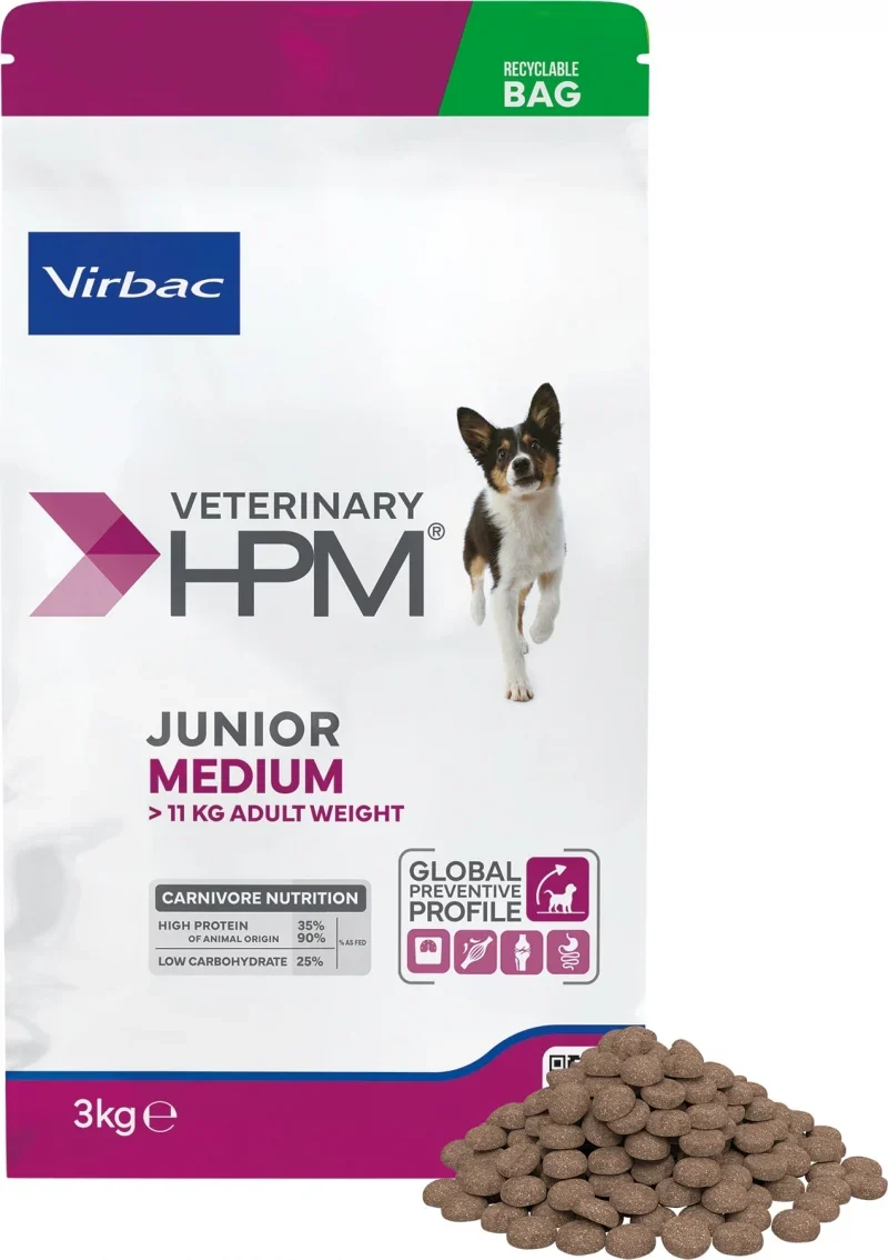 Veterinary HPM Junior Medium Dog - croquettes chiot