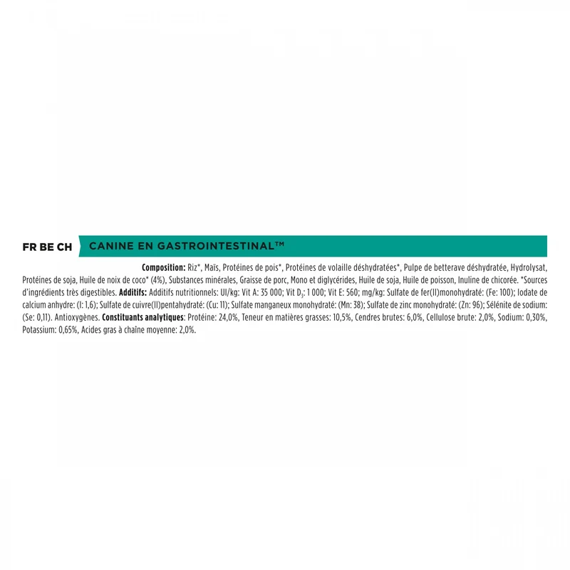 Pro Plan Veterinary Diets EN Gastrointestinal - aliment chien