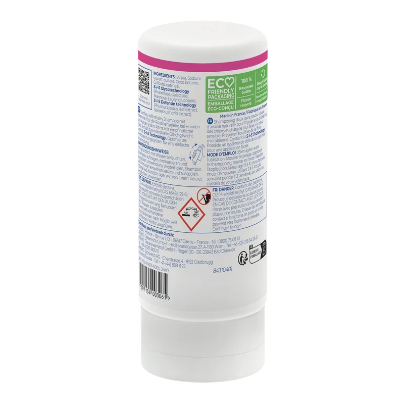 Allerderm shampoing peau sensible chat, chien