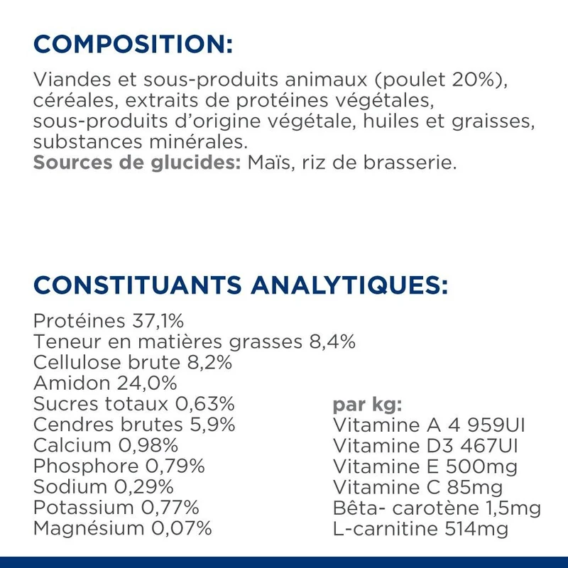 Hill's Prescription Diet w/d Multi Benefit au poulet - croquettes chat