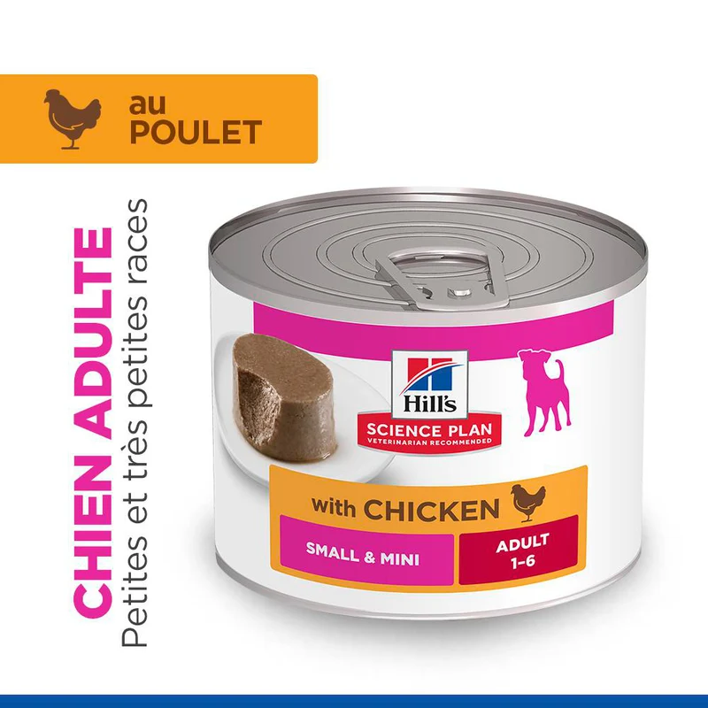 Hill's Science Plan Small & Mini Adult en mousse au bœuf - pâtée chien