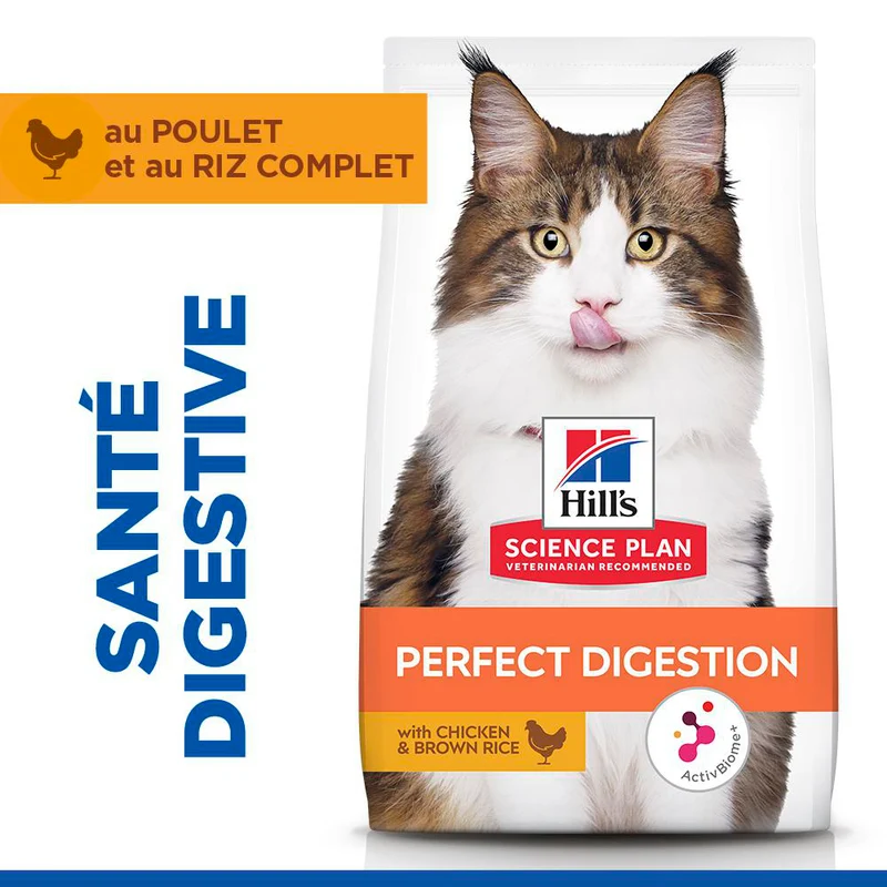 Hill's Science Plan Perfect Digestion Adult au poulet - croquettes chat