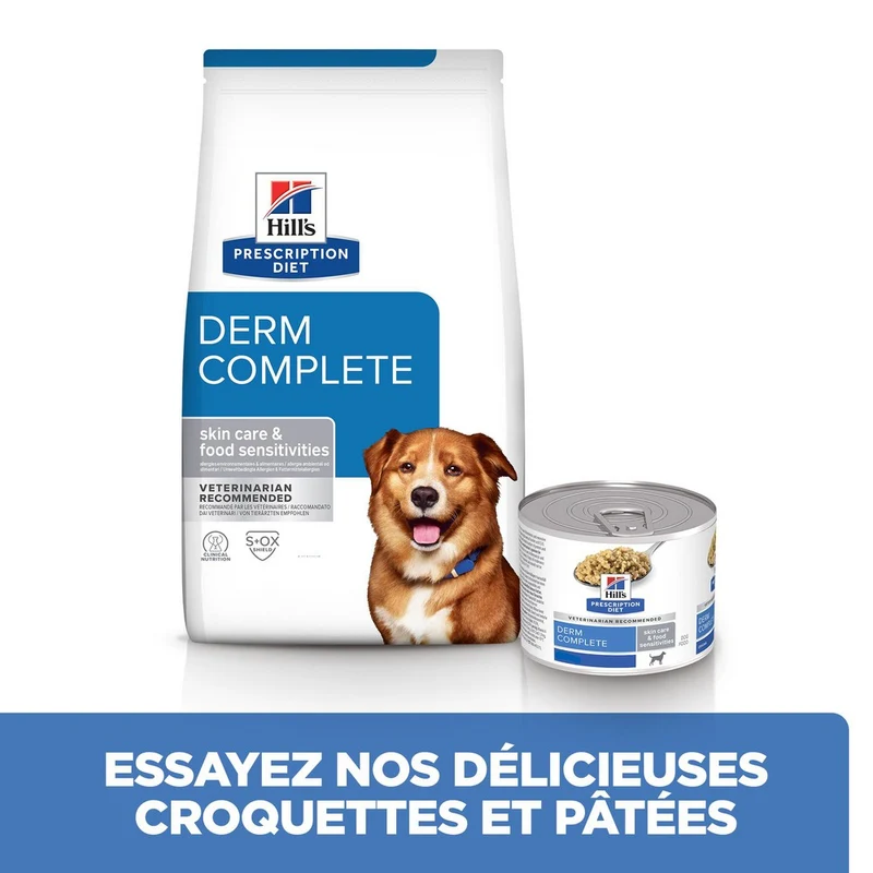 Hill's Prescription Diet Derm Complete en terrine - pâtée chien