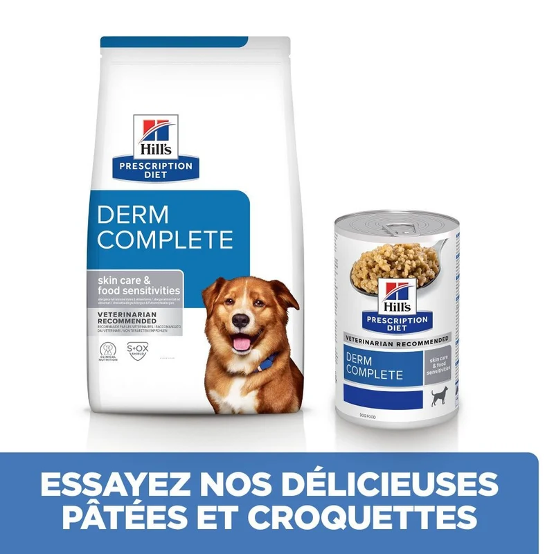 Hill's Prescription Diet Derm Complete en terrine - pâtée chien