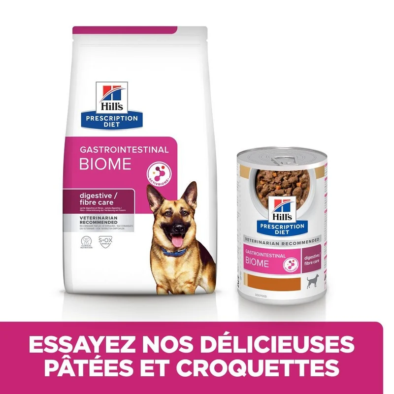 Hill's Prescription Diet Gastrointestinal Biome en mijotés au poulet - pâtée chien