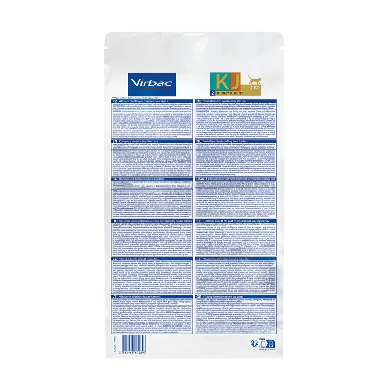 Virbac Veterinary HPM Diététique Kidney Joint - croquettes chat