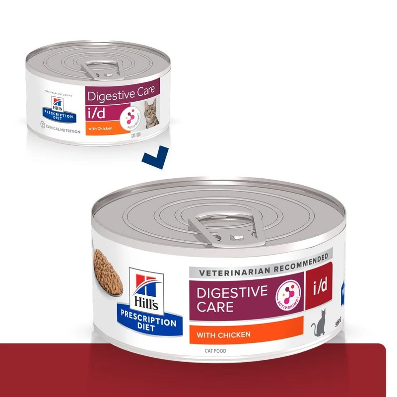 Hill's Prescription Diet i/d Digestive Care en boîtes au poulet - pâtée chat