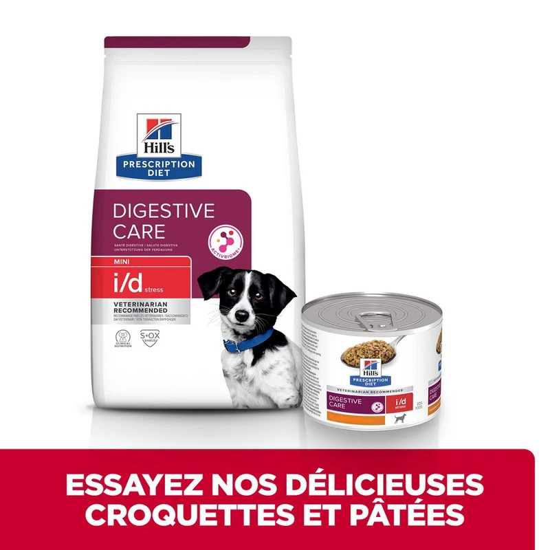 Hill's Prescription Diet i/d Digestive Care Stress Mini en terrine au poulet - pâtée chien