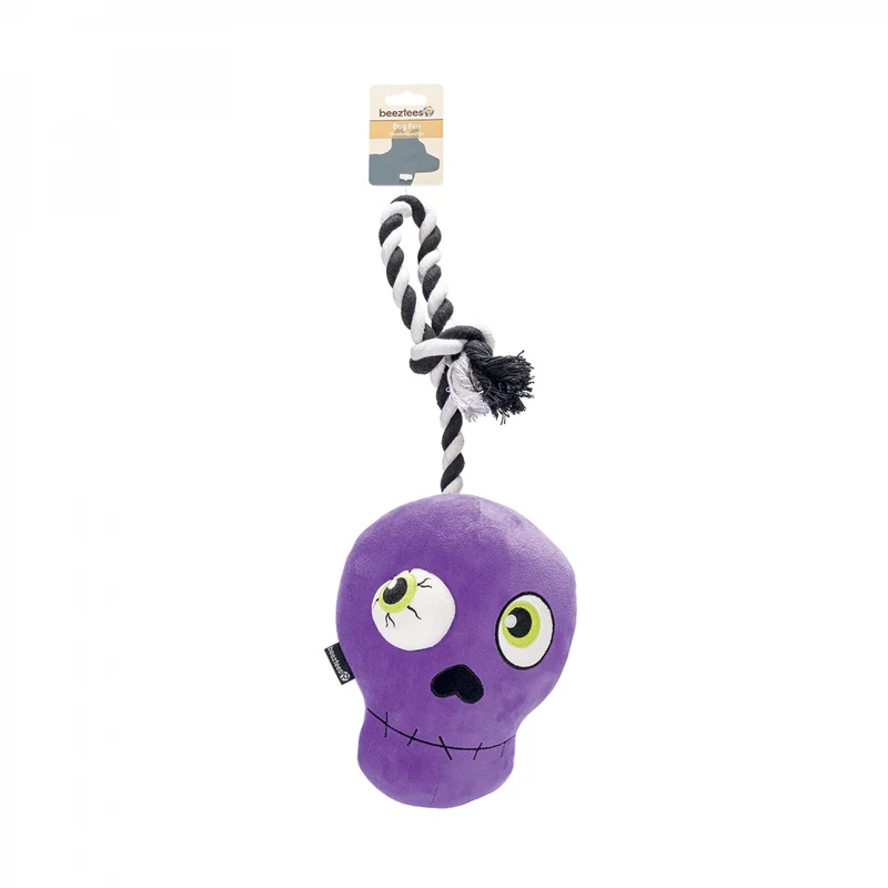 Peluche crâne d'Halloween chien