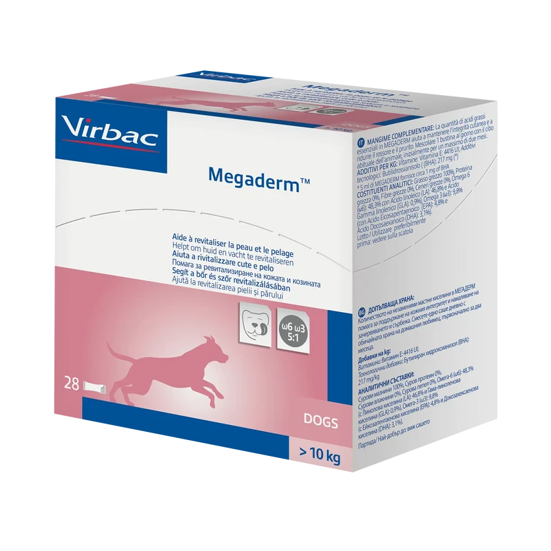 Megaderm® aliment complémentaire pour la peau chat, chien