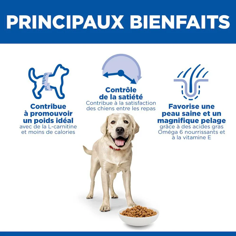 Hill's Science Plan Light Large Adult au poulet - croquettes chien
