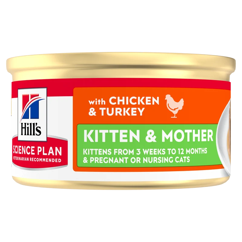 Hill's Science Plan Kitten & Mother en mousse au poulet et à la dinde – pâtée chatte & chaton