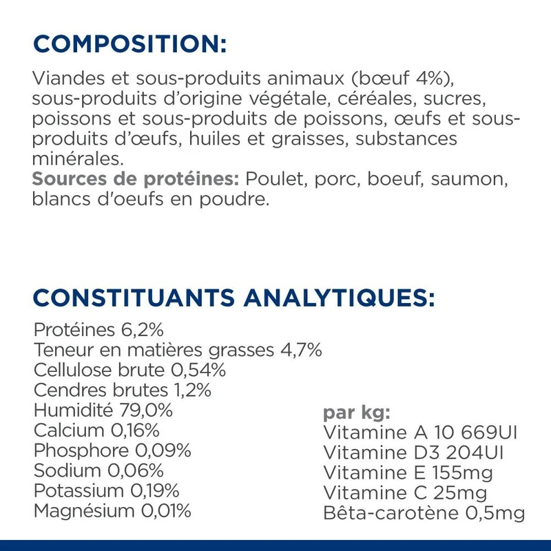 Hill's Prescription Diet k/d Kidney Care en bouchées au bœuf - pâtée chat