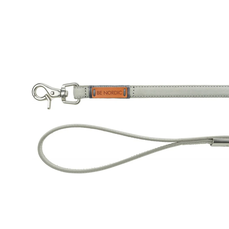 Laisse en cuir grise Be Nordic chien