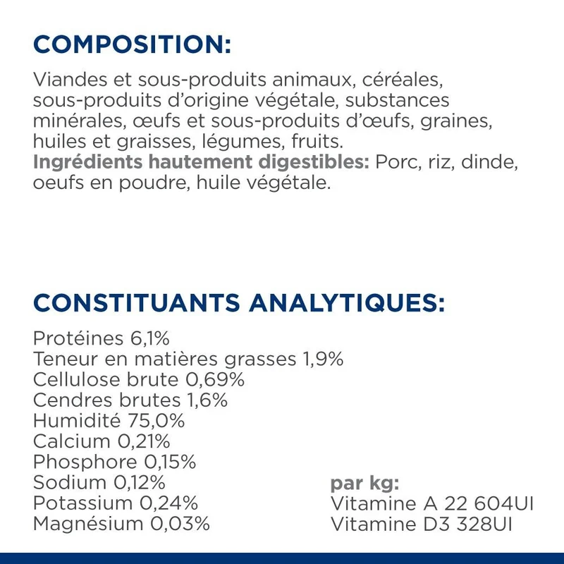 Hill's Prescription Diet i/d Digestive Care Low Fat en terrine - pâtée chien