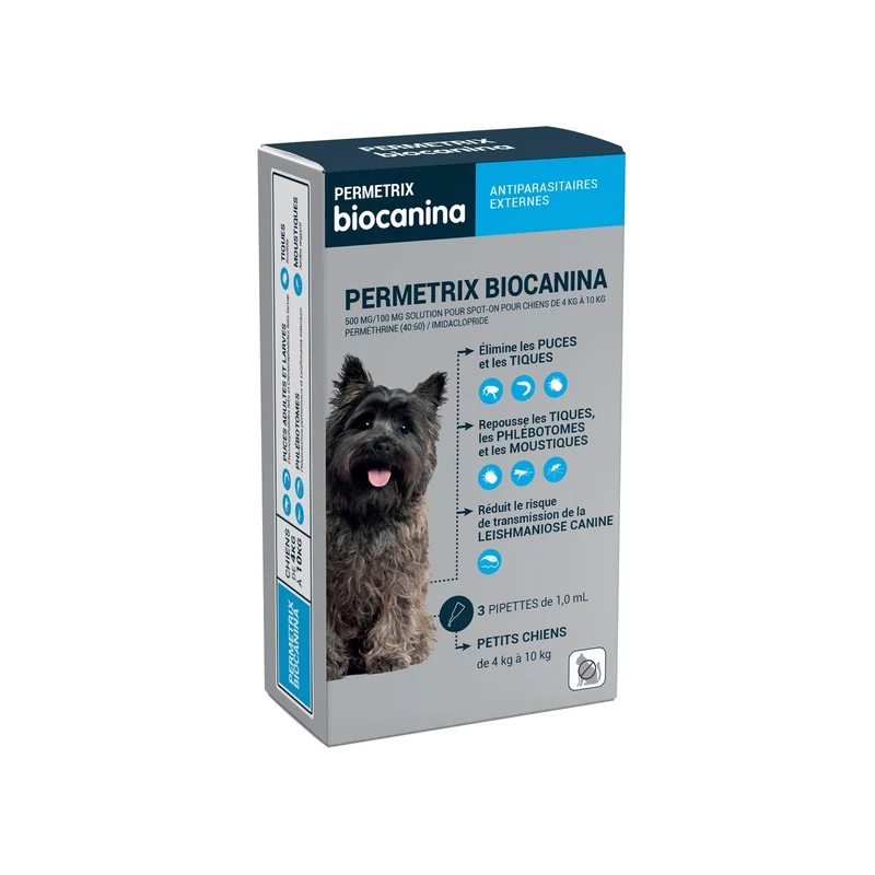 Pipettes Permetrix chien