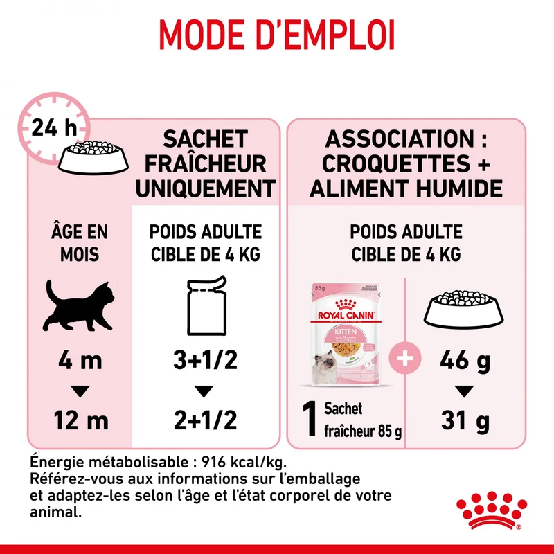 Royal Canin Kitten en gelée - pâtée chaton