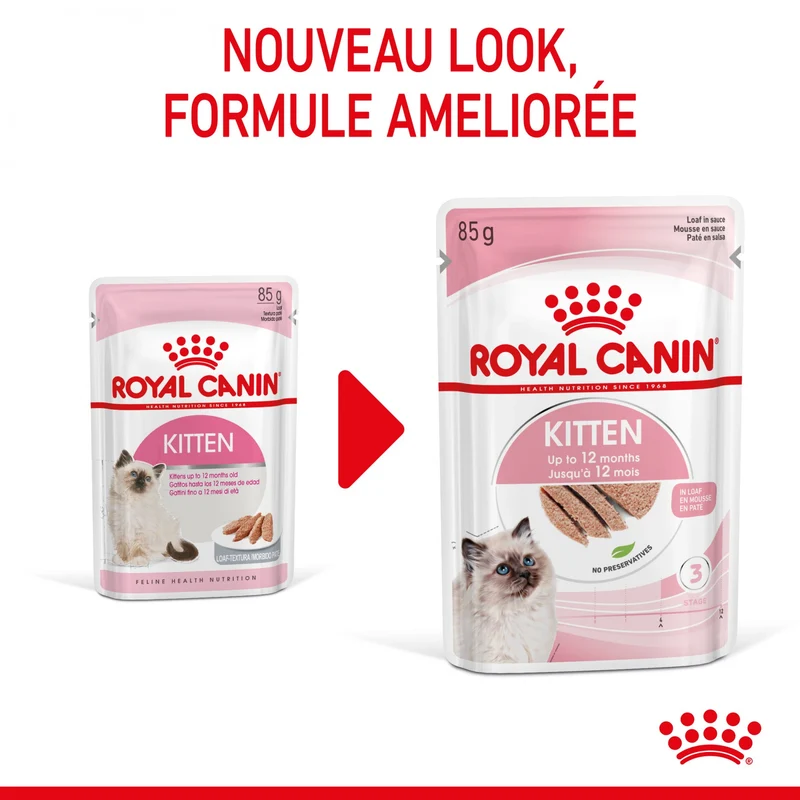 Royal Canin Kitten en mousse - pâtée chaton