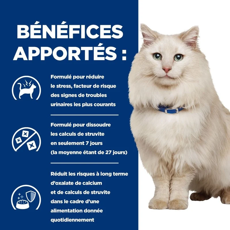 Hill's Prescription Diet c/d Urinary Care Multicare Stress au poisson - croquettes chat