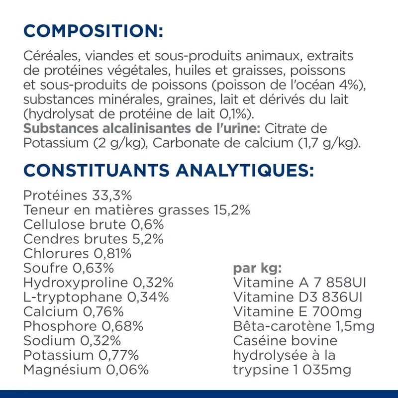 Hill's Prescription Diet c/d Urinary Care Multicare Stress au poisson - croquettes chat