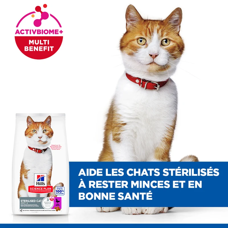 Hill's Science Plan Sterilised Adult au canard - croquettes chat