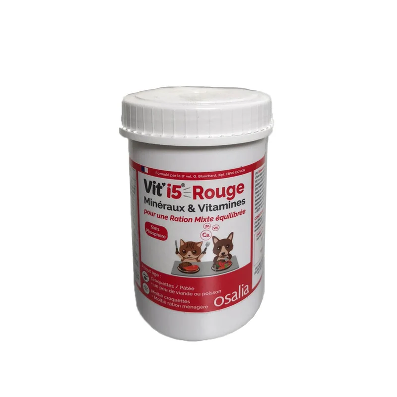 Vit'i5 Rouge - chien et chat de tout âge