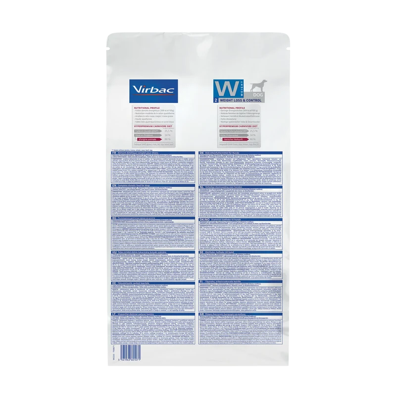 Virbac Veterinary HPM Diététique Weight Loss & Control - croquettes chien