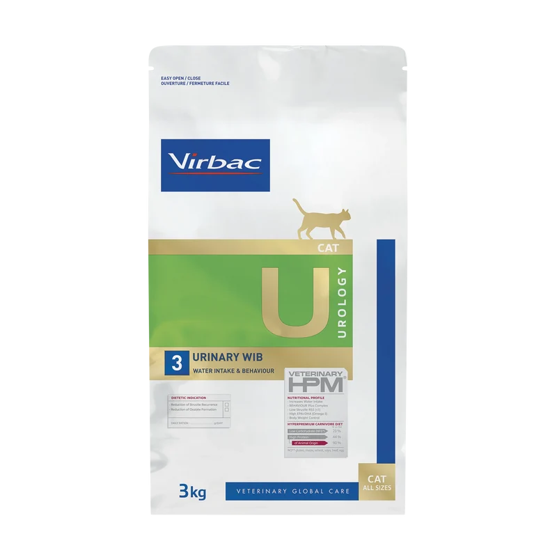 Virbac Veterinary HPM Diététique Urology Urinary WIB - croquettes chat