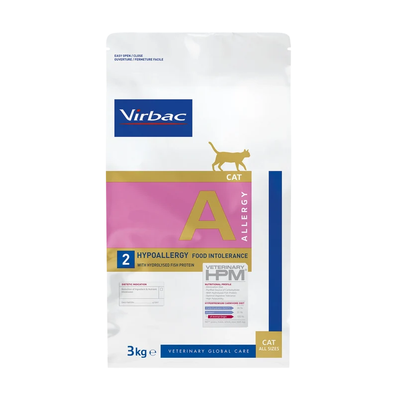 Virbac Veterinary HPM Diététique Hypoallergy Food Intolerance - croquettes chat