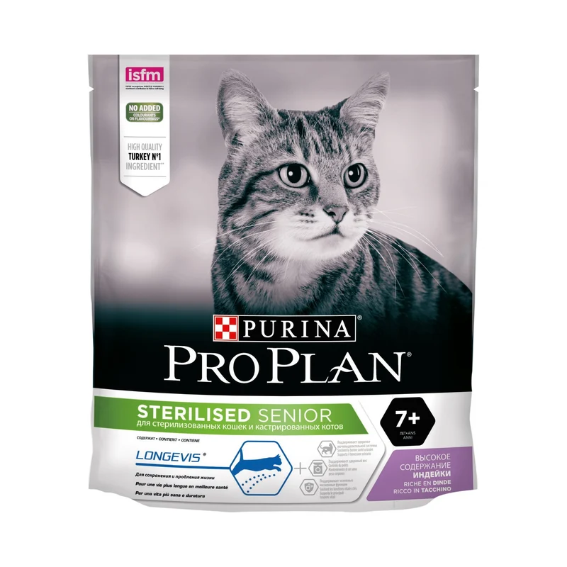 Pro Plan Longevis Sterilised Senior à la dinde - croquettes chat