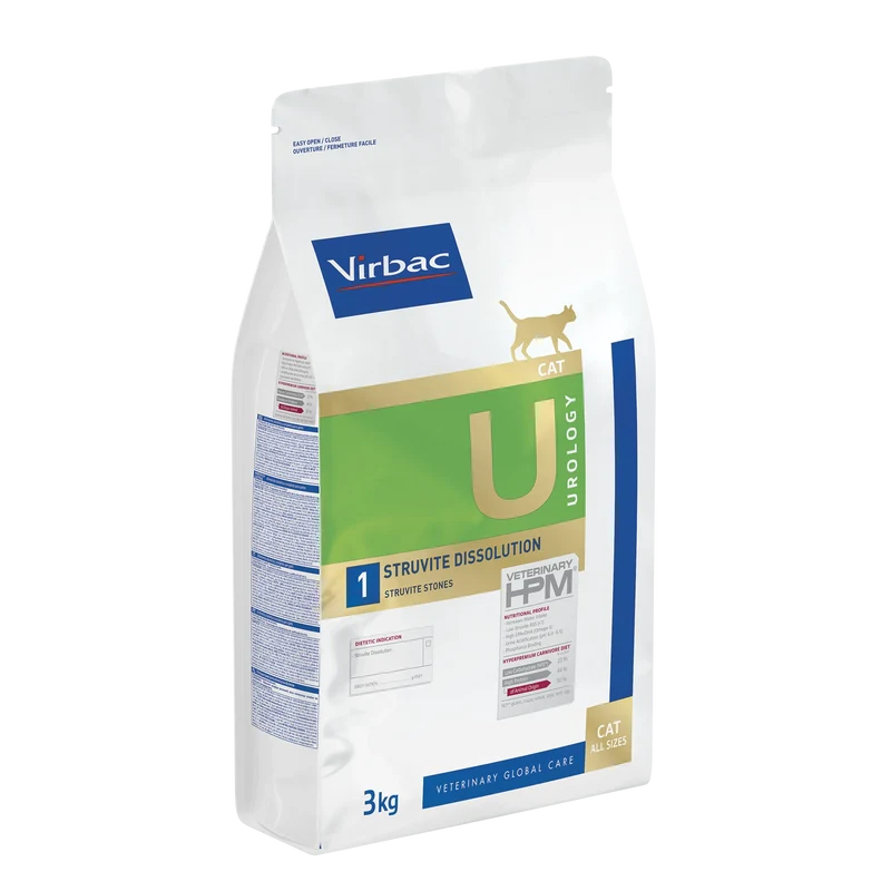 Virbac Veterinary HPM Diététique Urology Struvite Dissolution - croquettes chat