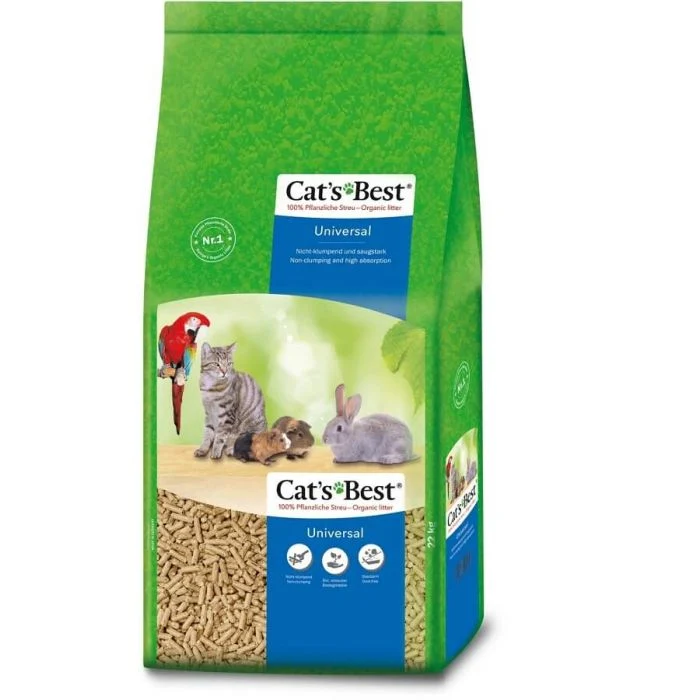 Litière Cat's Best Universal - chat, lapin, rongeur