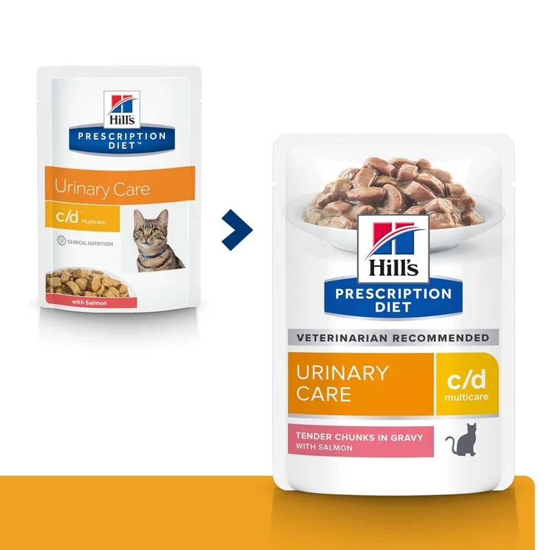 Hill's Prescription Diet c/d Urinary Care Multicare en sachets - pâtée chat