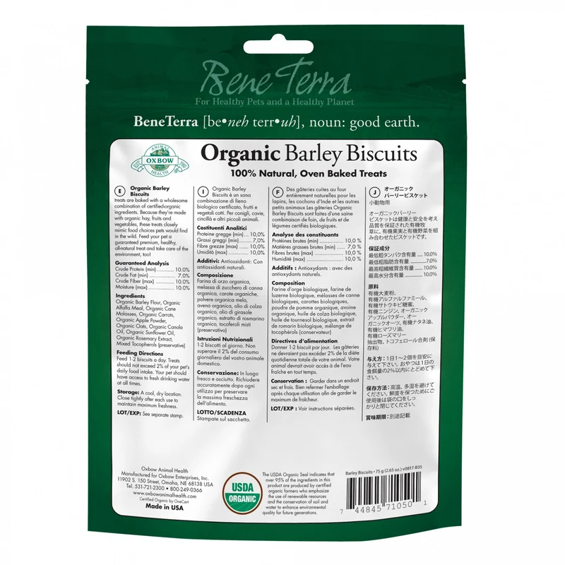 Organic Barley Biscuits rongeur