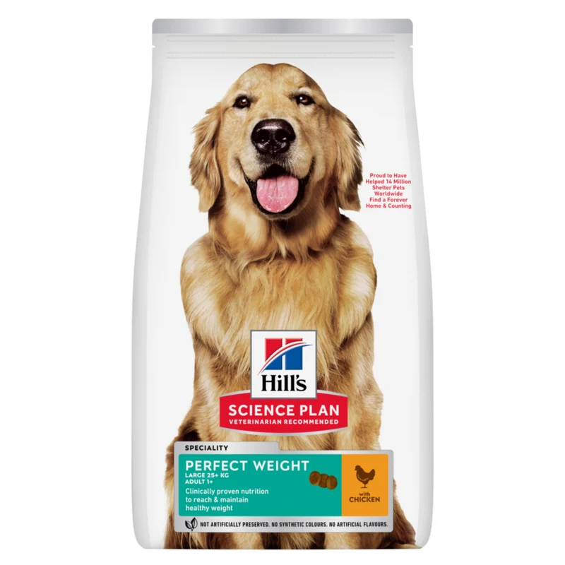 Hill's Science Plan Perfect Weight Large Adult au poulet - croquettes chien
