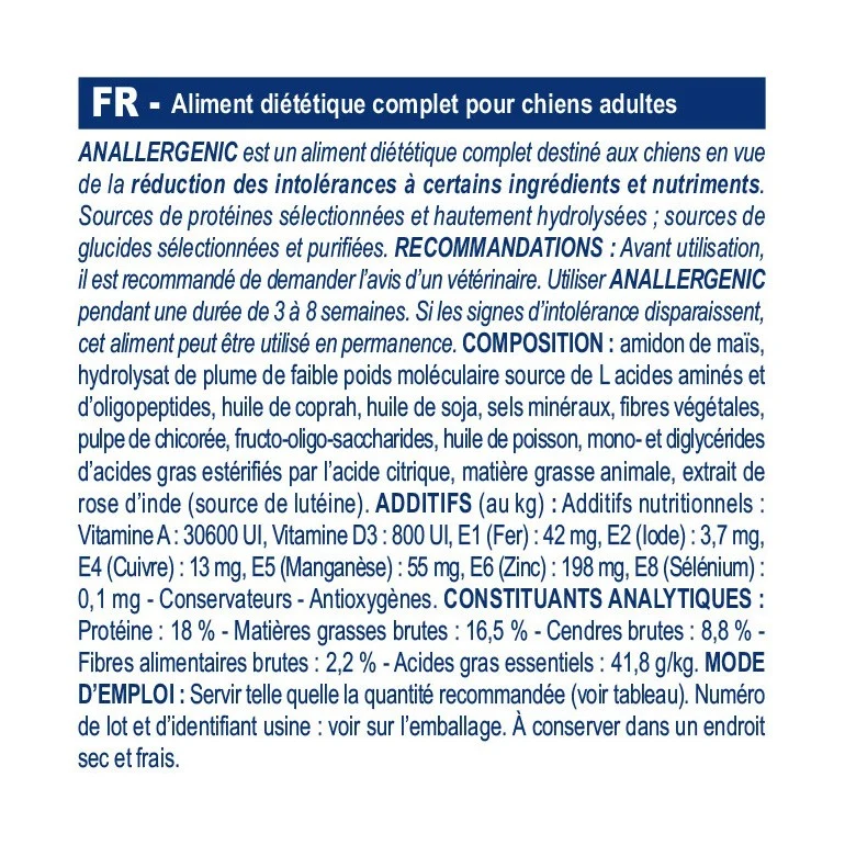Royal Canin Veterinary Anallergenic - croquettes chien