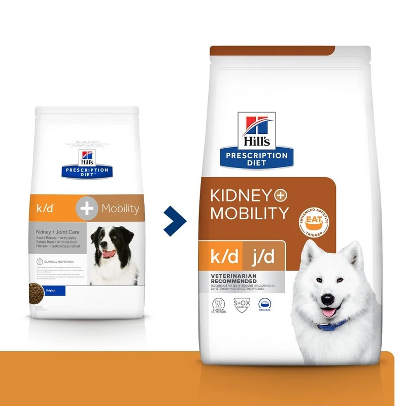 Hill's Prescription Diet k/d j/d Kidney + Mobility - croquettes chien