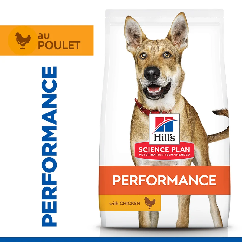 HILL'S Science Plan Performance All Breed Adult au Poulet - Croquettes pour chien