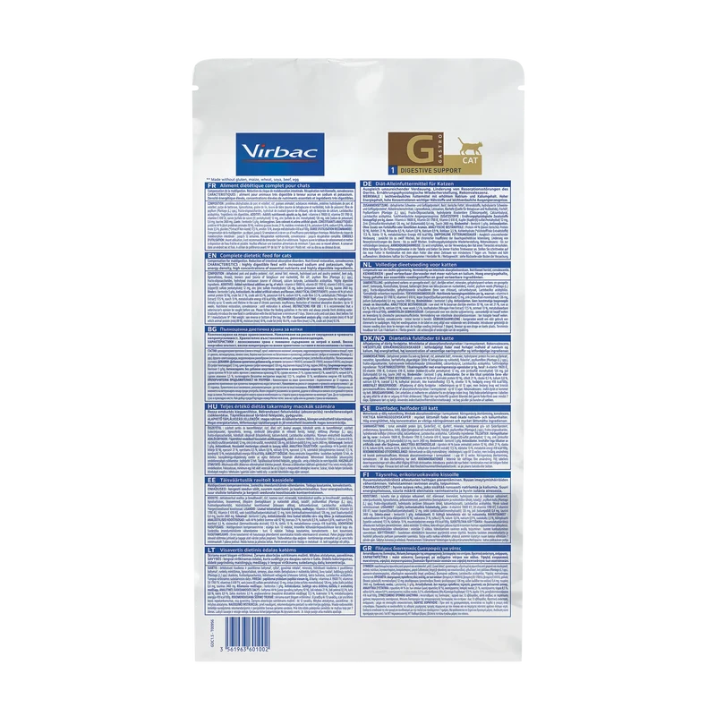 Virbac Veterinary HPM Diététique Gastro Digestive Support - croquettes chat