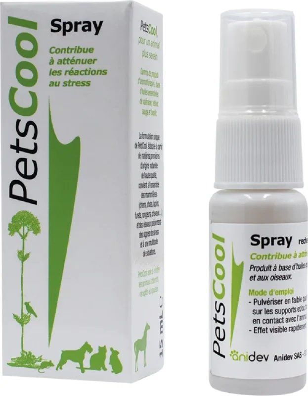 Spray anti-stress PetsCool chat, chien, lapin