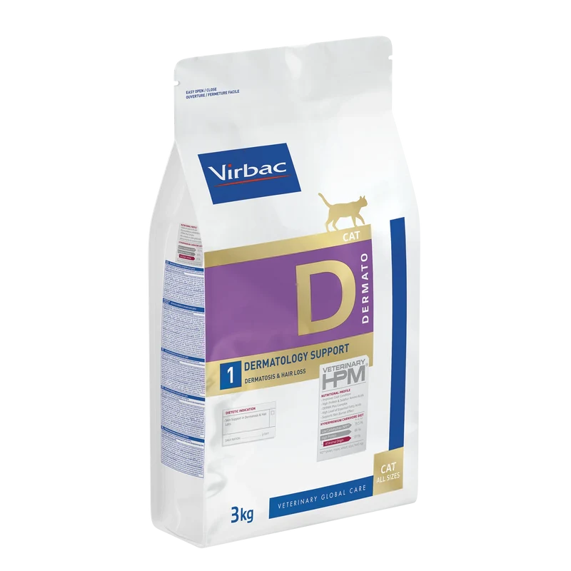 Virbac Veterinary HPM Diététique Dermatology support - croquettes chat